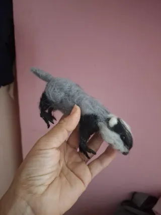 Tejón de fieltro, muñeco animal