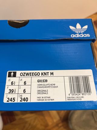 Zapatillas Adidas Ozweego Knit Beige Talla 39