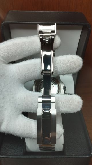 Reloj Seiko Mod Submariner Vintage Negro Naranja