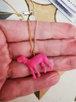 Collar Bimba y Lola perro rosa