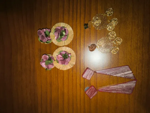 Pendientes dilatación 8mm oro y rosa