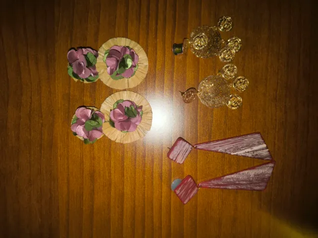 Pendientes dilatación 8mm oro y rosa