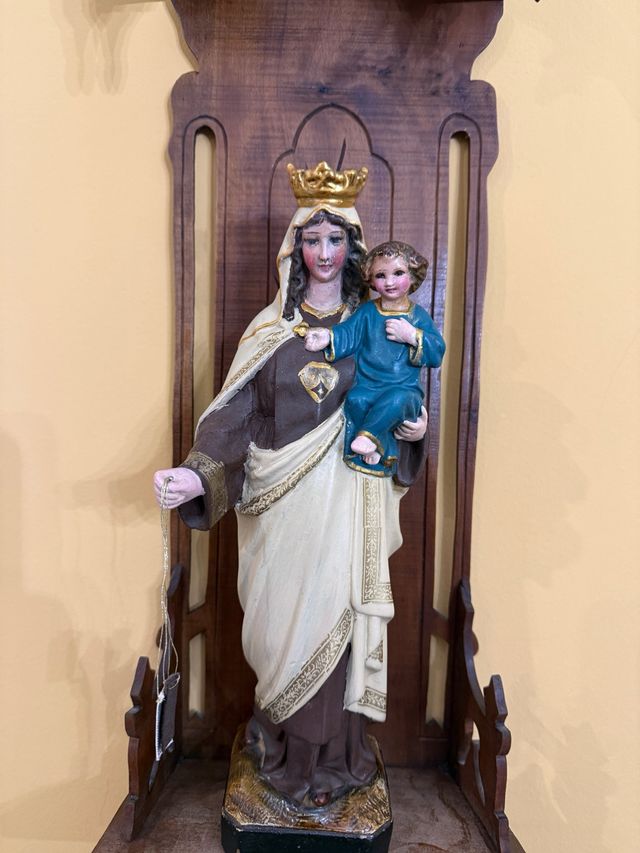 Virgen del Carmen con Niño medida 33cm