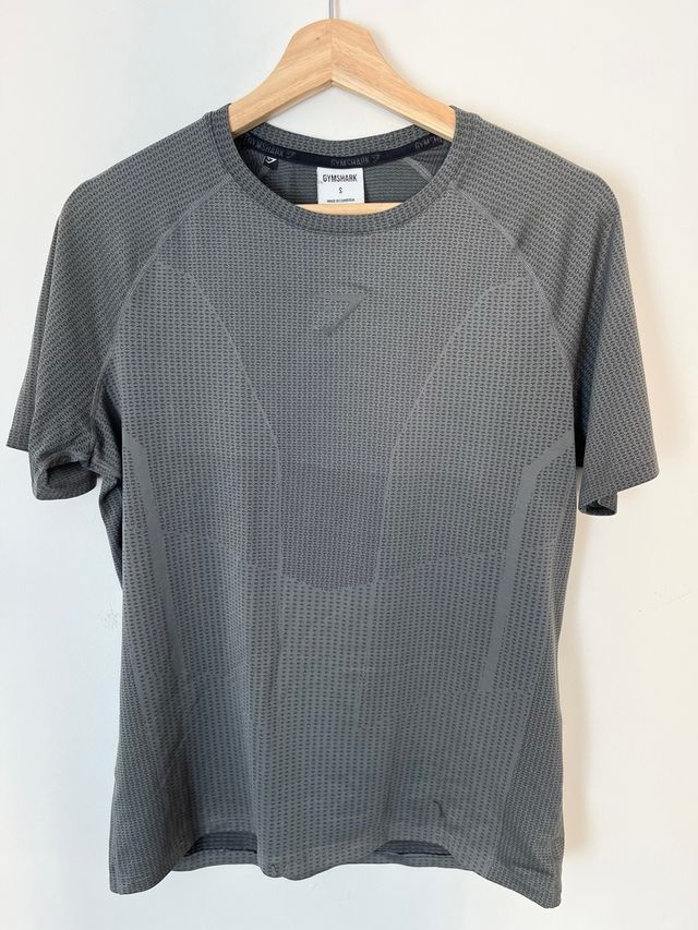 Camiseta Gymshark Logo Talla S Gris