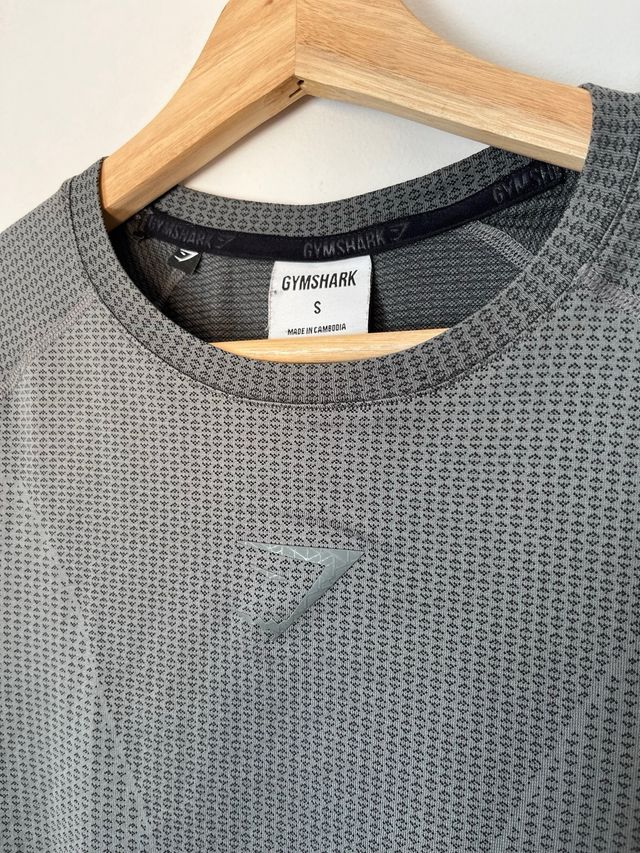 Camiseta Gymshark Logo Talla S Gris