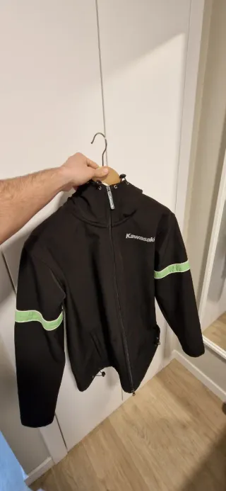 Sudadera Kawasaki Original Negra reflectante