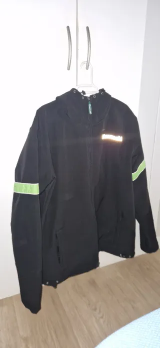 Sudadera Kawasaki Original Negra reflectante