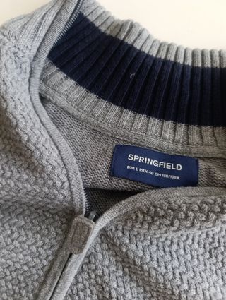 Chaqueta Springfield Gris Cuello Alto