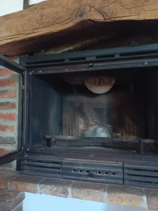 Casete de chimenea con cristal