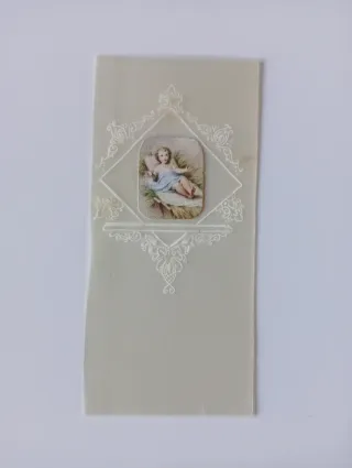 Antico Santino fatto a mano.