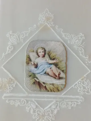 Antico Santino fatto a mano.