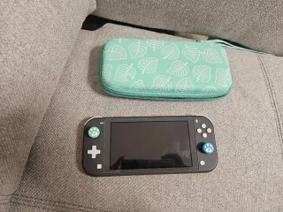 Nintendo Switch Lite Grigio + Custodia Verde