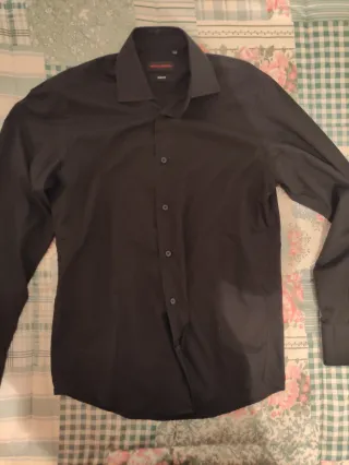 Camisa bruno fontani Negra Talla S Slim Fit