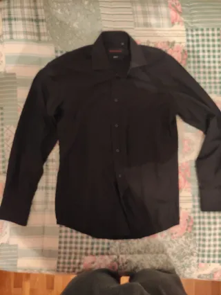 Camisa bruno fontani Negra Talla S Slim Fit