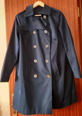 Gabardina (mujer),taLla 48,color azul oscuro. Nuev