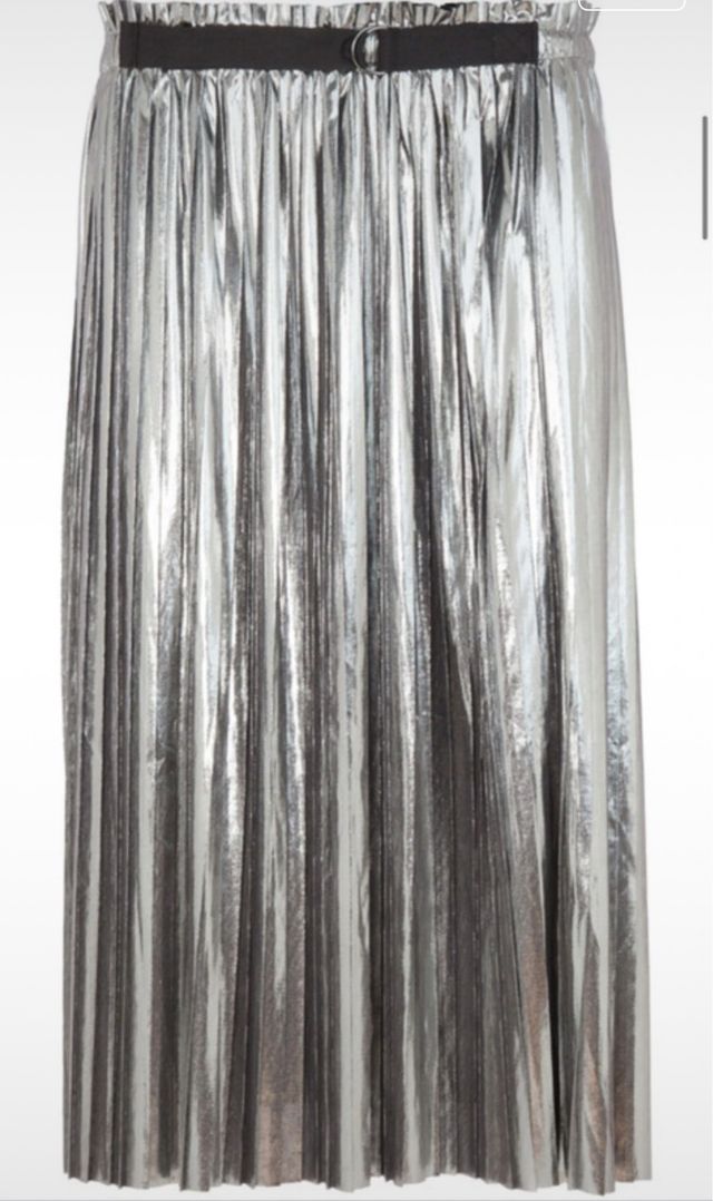 Falda BDBA plateada talla 38