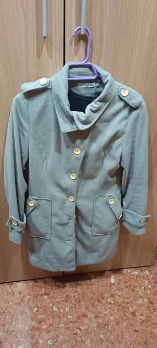 Abrigo Beige/Gris Talla S