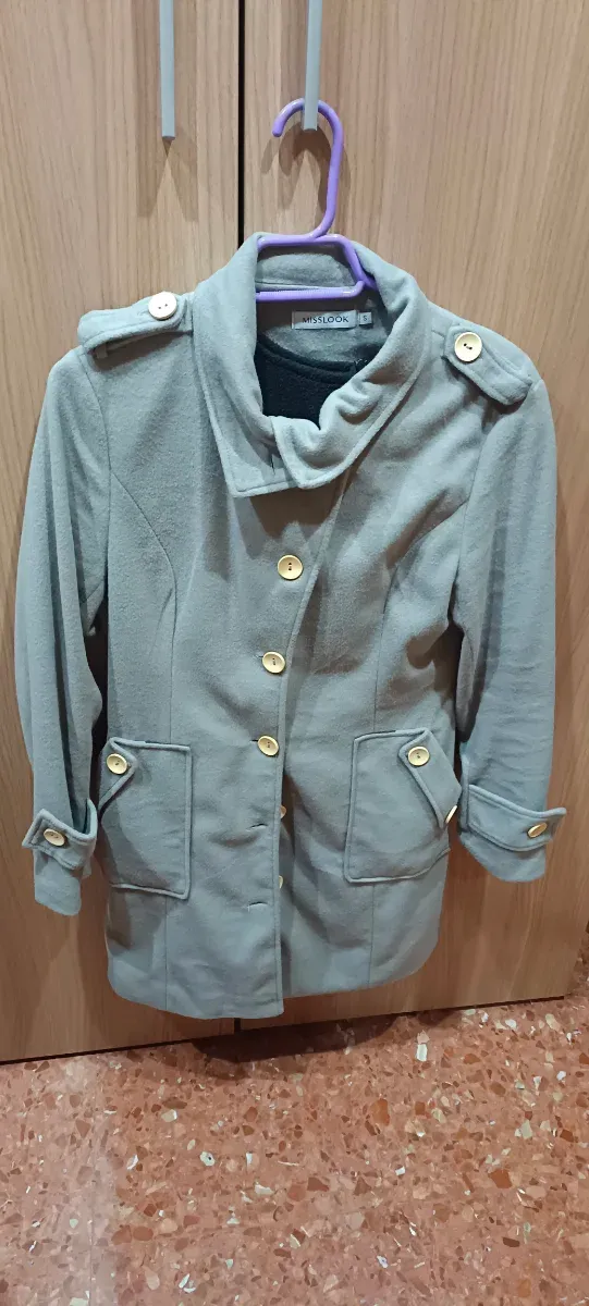 Abrigo Beige/Gris Talla S