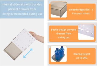 Juego 3 Cajones Extraíbles Mesa