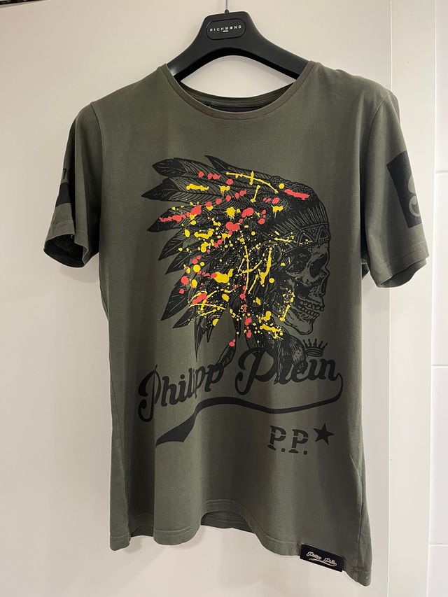 Camiseta Philipp Plein Verde Talla M