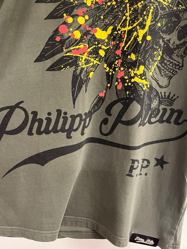 Camiseta Philipp Plein Verde Talla M