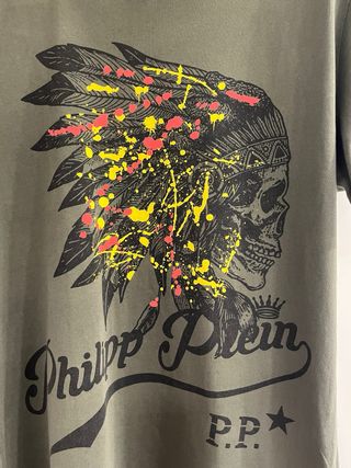 Camiseta Philipp Plein Verde Talla M