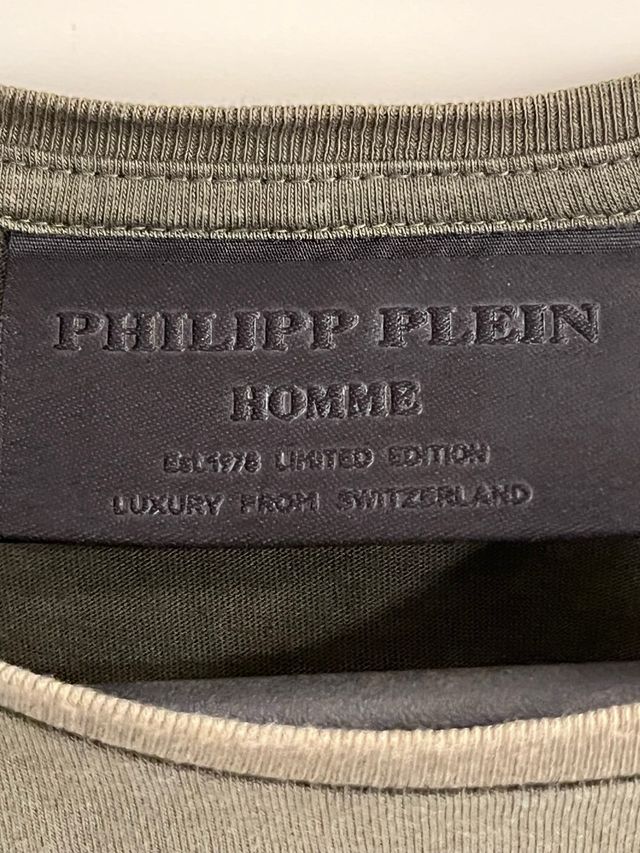 Camiseta Philipp Plein Verde Talla M