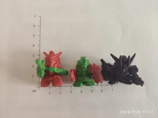 Mini robot Gundam 3 pezzi