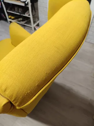 Sillón Orejero Amarillo Tela Ikea