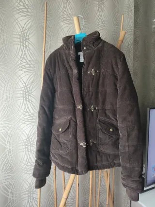 Abrigo mujer Zara S plumífero marrón