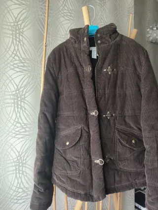 Abrigo mujer Zara S plumífero marrón