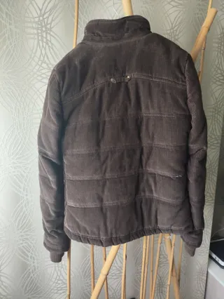 Abrigo mujer Zara S plumífero marrón