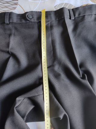 PANTALON DE TRAJE NEGRO PARA HOMBRE
