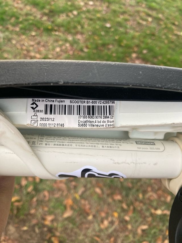 Patinete 3 ruedas Oxelo B1-500