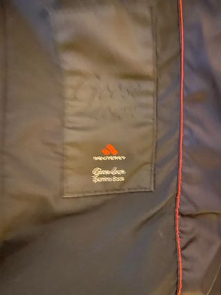 Chaquetón señora negro de plumas talla M