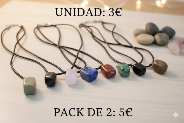 Colgantes de cristal con cordón