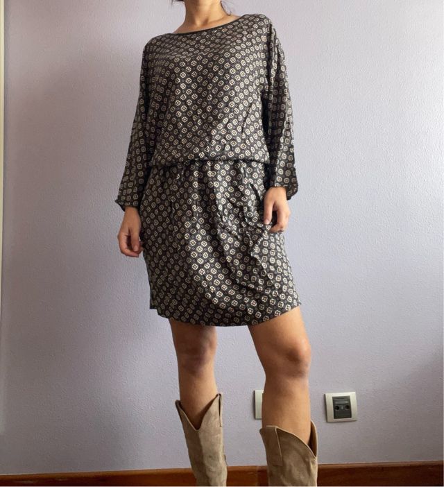 Vestido Zara estampado Talla M