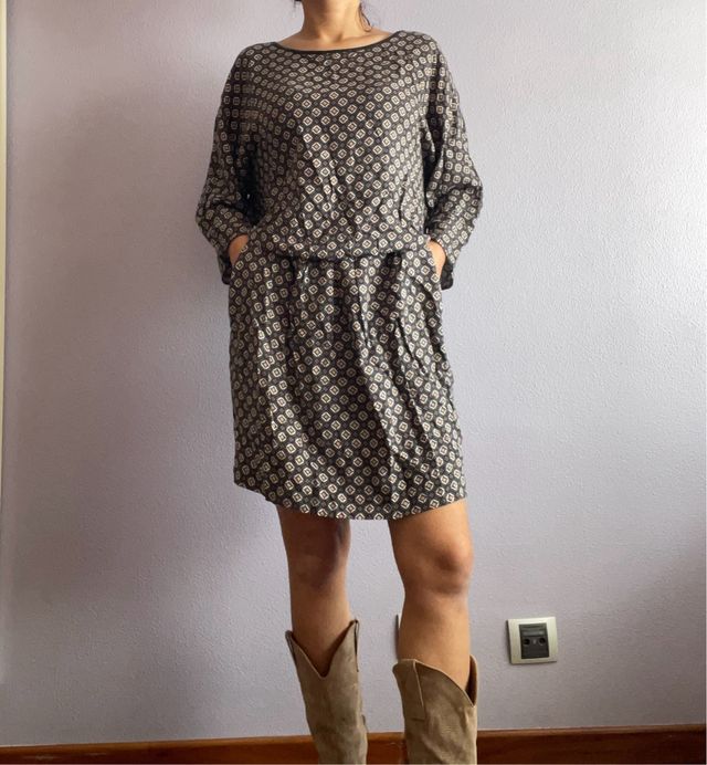 Vestido Zara estampado Talla M