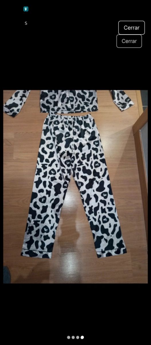 Pijama de raso 12 años Nuevo