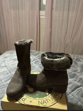 Botas Panama Jack grises con pelo