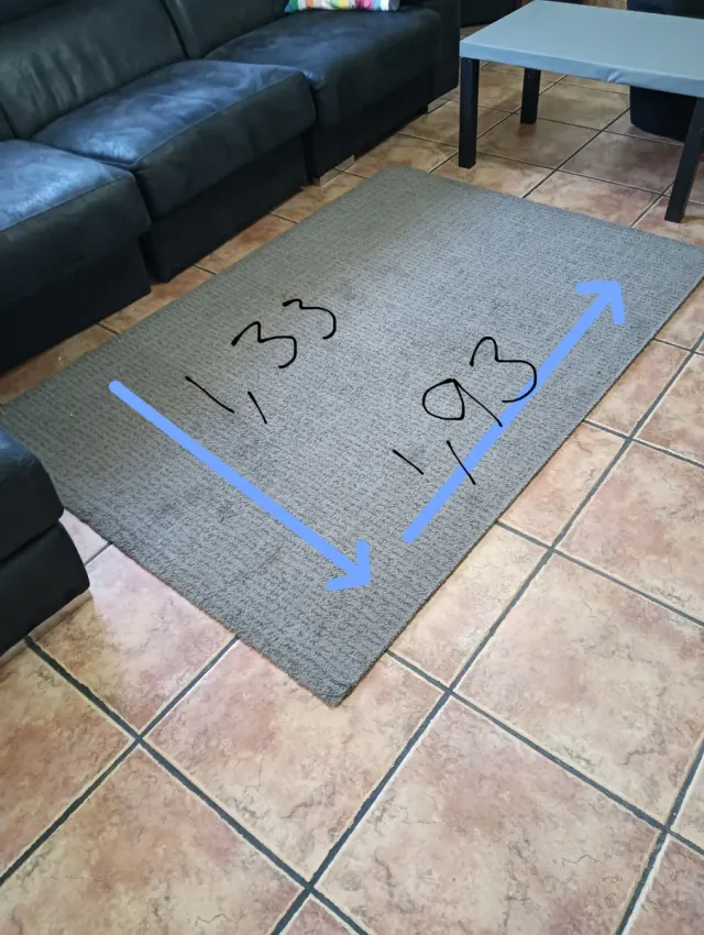 Alfombra IKEA LANGSTED Gris