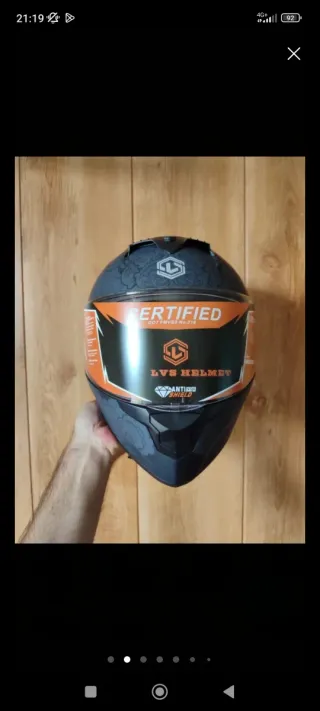 Casco Moto Integral Talla S Gris