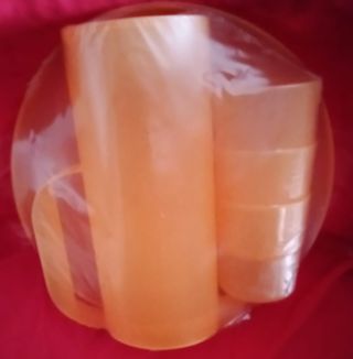 Set Tavola Campeggio Arancione Plastica