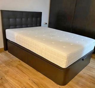 Canapé 150cm Negro/Marrón/Blanco/Gris