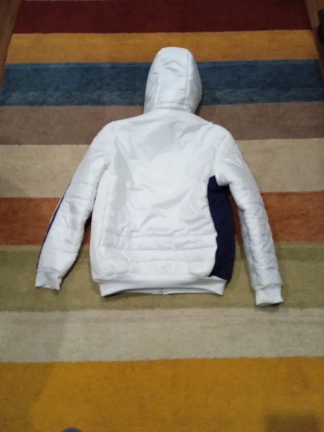 Cazadora Real Madrid Adidas Blanca y Azul