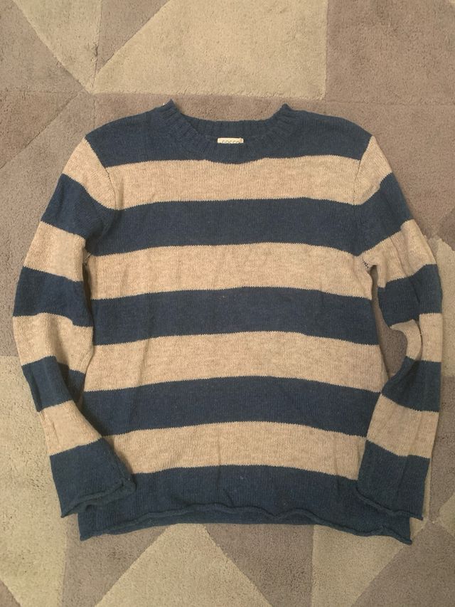 Jersey Gocco rayas azul y beige 7-8 años