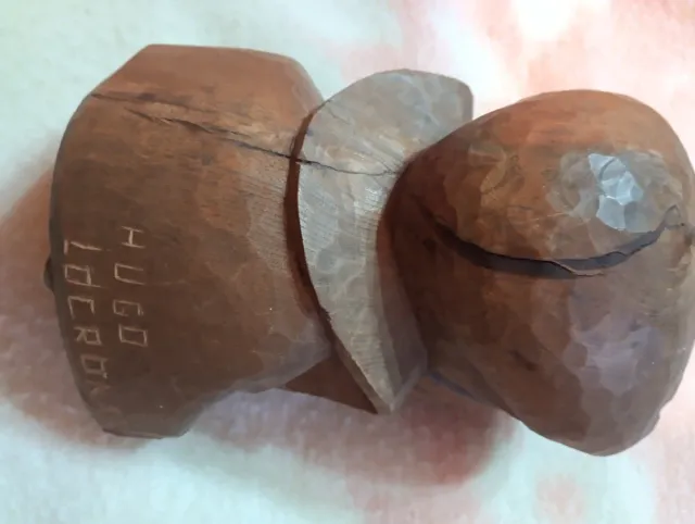 Figura tallada madera antigua