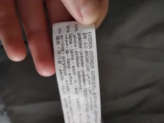 Abrigo gris doble botonadura