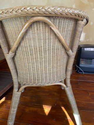 Sillón de mimbre