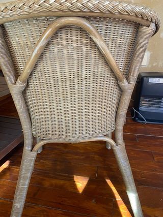 Sillón de mimbre